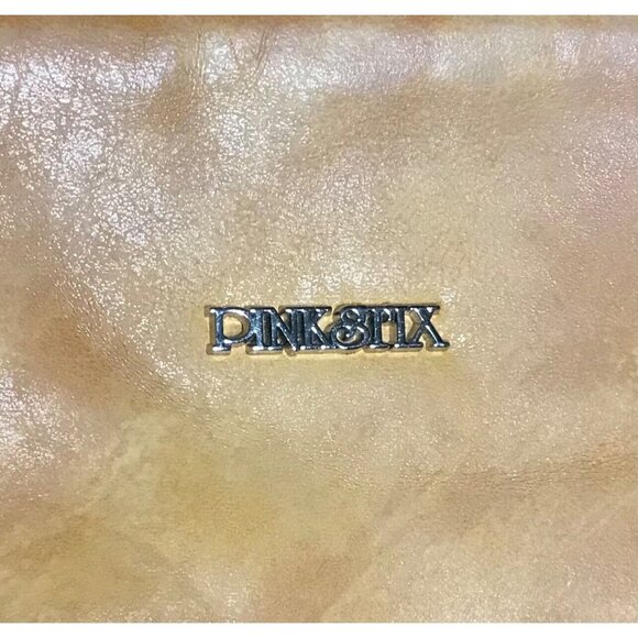 PinkStix Faux Leather Tan Crossbody Bag Purse Chettah Print Lining - Picture 2 of 13